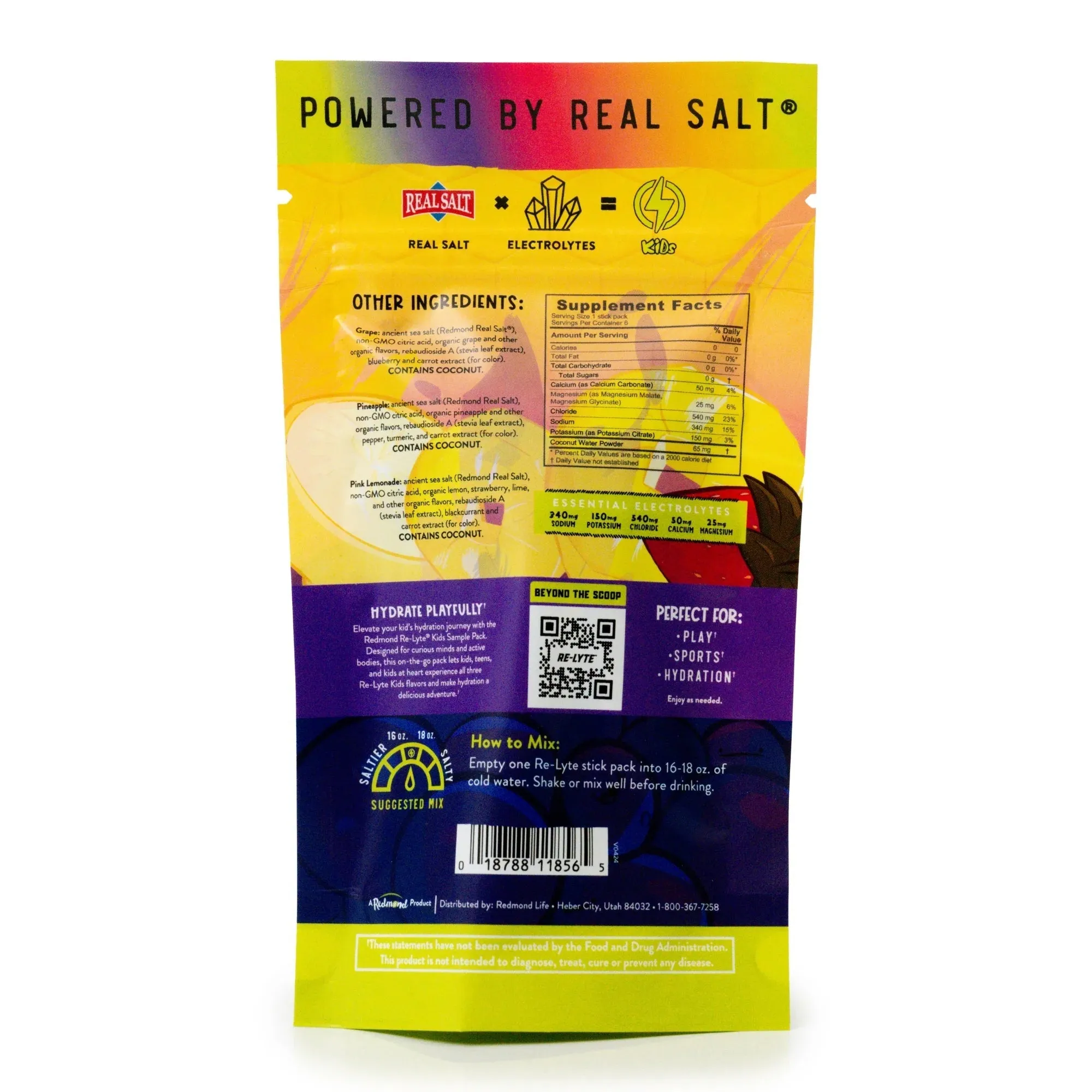 Re-Lyte Kids Hydration - Sample Pack - 6 Stick Packs