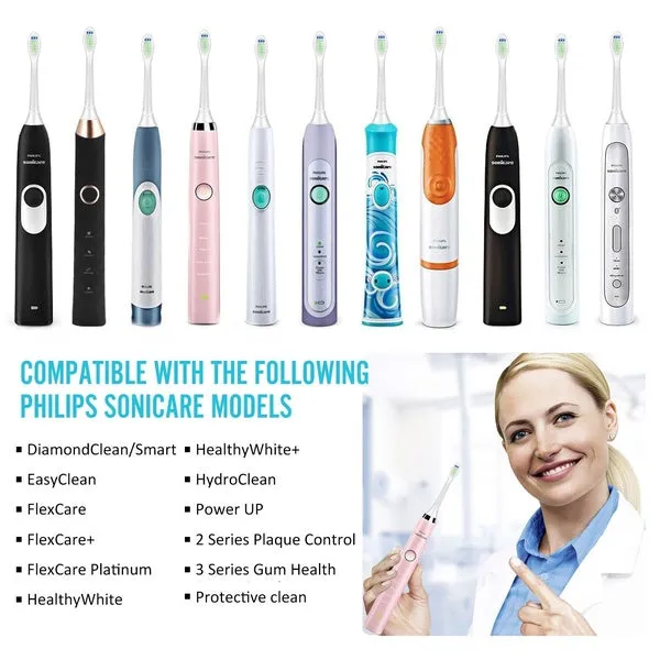 Replacement Electric Toothbrush Heads protective Essential Clean