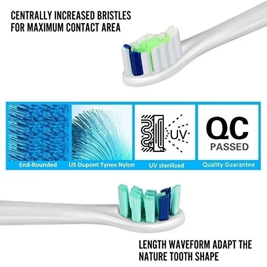 Replacement Electric Toothbrush Heads protective Essential Clean