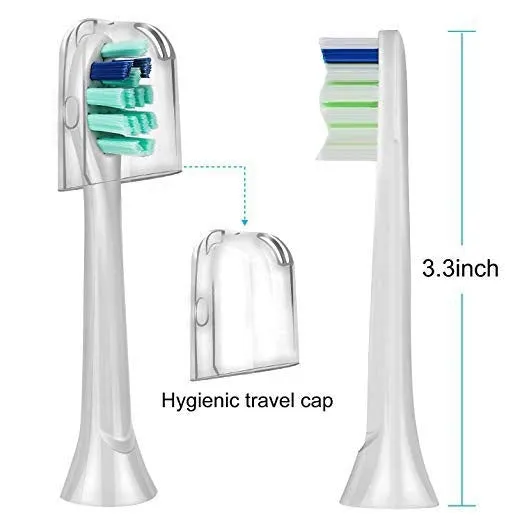 Replacement Electric Toothbrush Heads protective Essential Clean