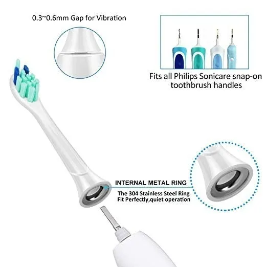 Replacement Electric Toothbrush Heads protective Essential Clean