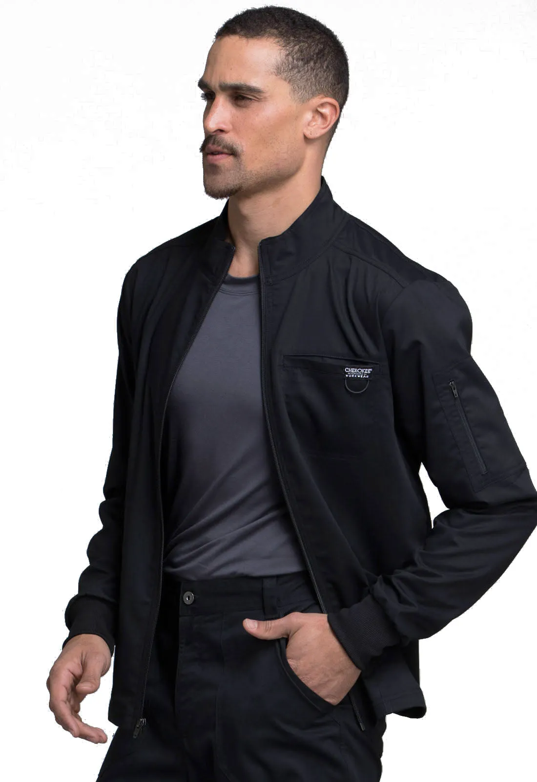 Revolution WW320 Men's Zip Front Jacket Black