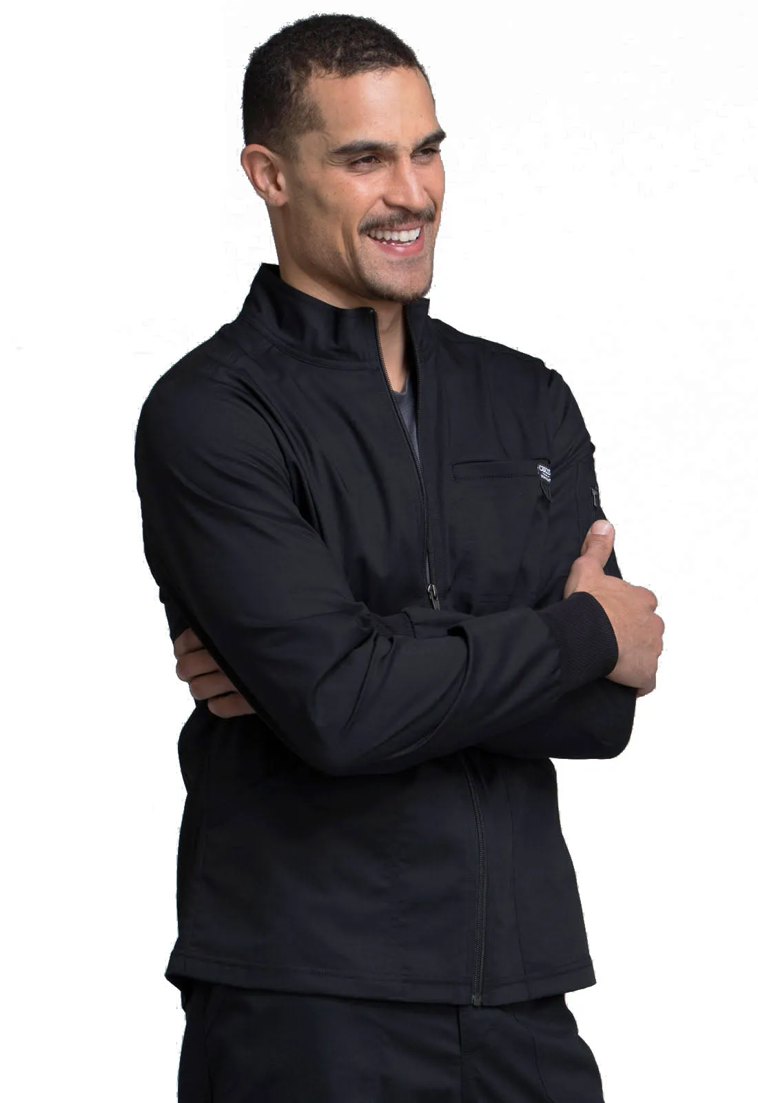 Revolution WW320 Men's Zip Front Jacket Black