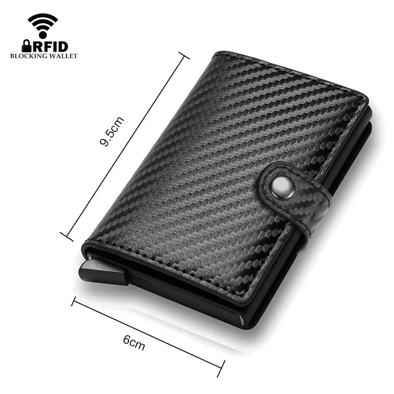 RFID Carbon Fiber Pop-Up Wallet