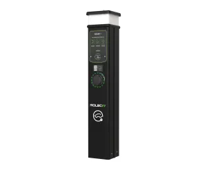 Rolec ROLEC0211B BasicCharge Smart EV Charging Pedestal - 1x up to 7.4kw Type 2 Socket - Black