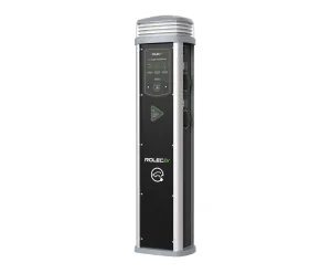 Rolec ROLEC0425B Quantum Smart EV Charging Pedestal - 4x up to 7.4kw Type 2 Sockets - Black