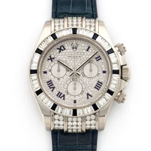Rolex Cosmograph Daytona Diamond & Sapphire Watch Ref. 116599