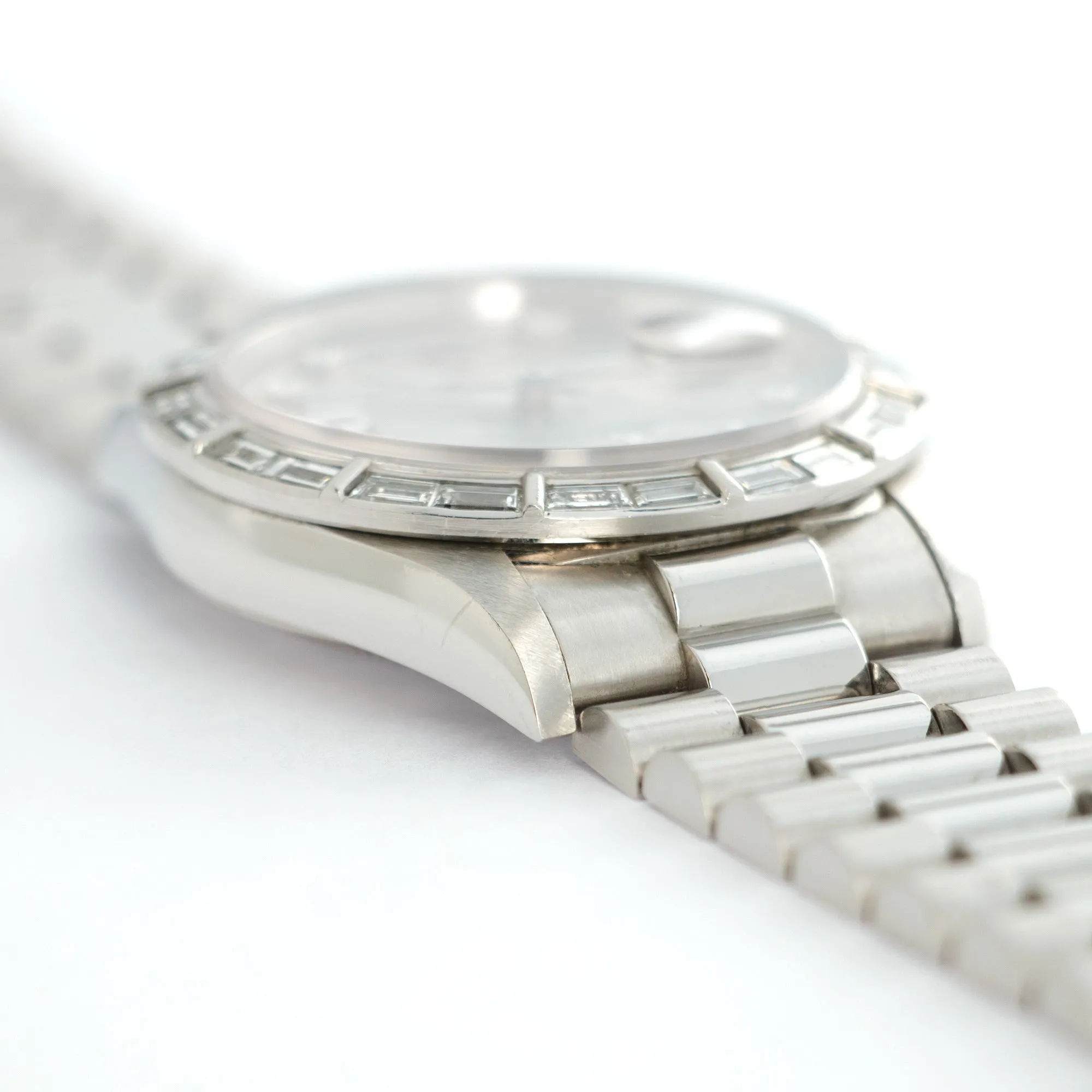Rolex Platinum Day-Date Diamond Watch Ref. 18366