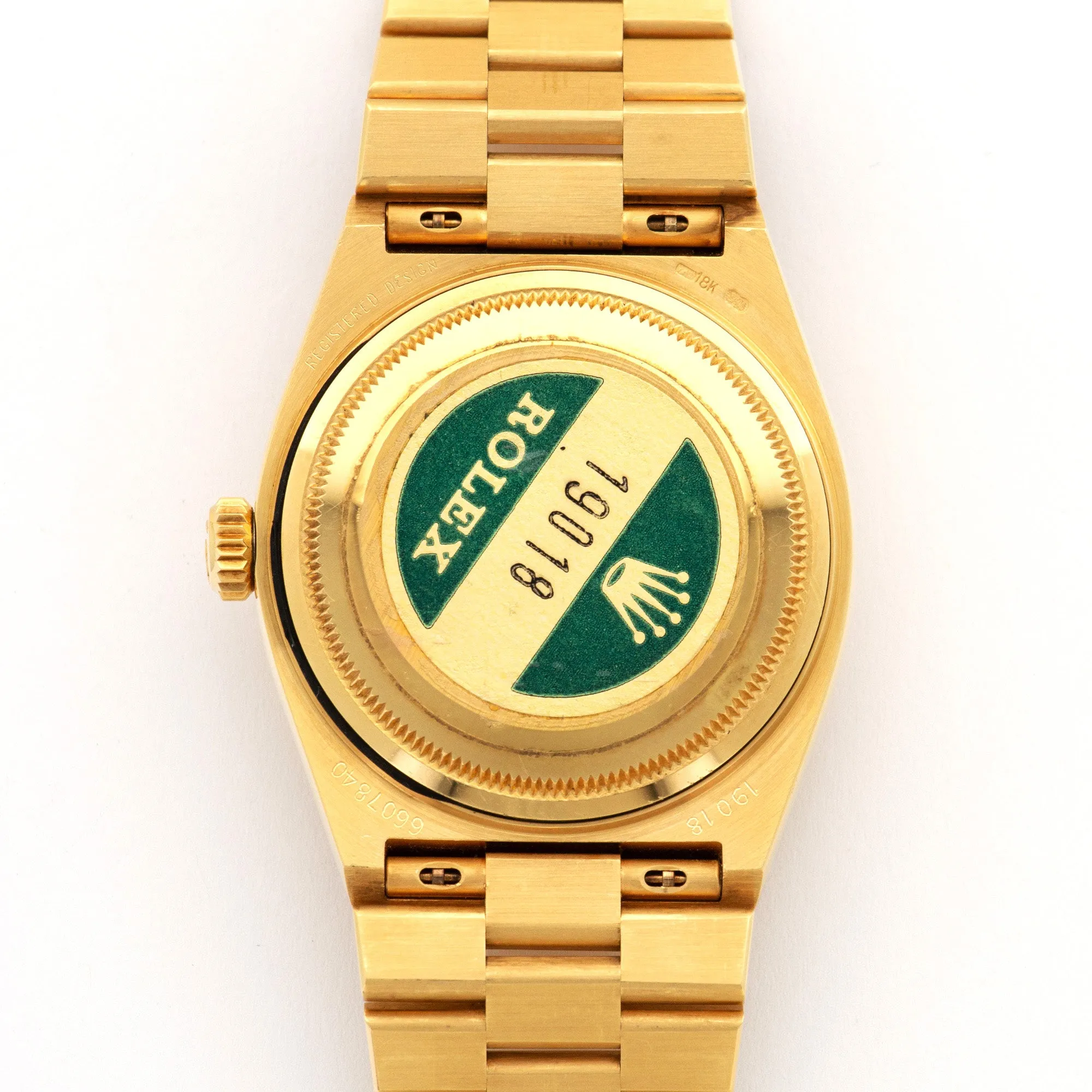 Rolex Yellow Gold Day-Date OysterQuartz Watch Ref. 19018, in Never Worn Condition
