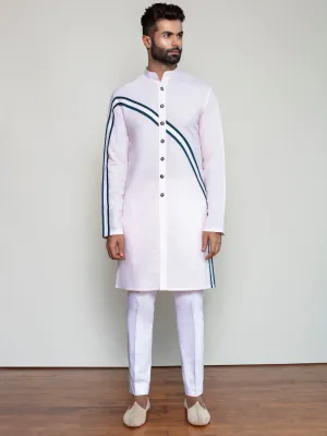 Rose Stripe Blocking Kurta