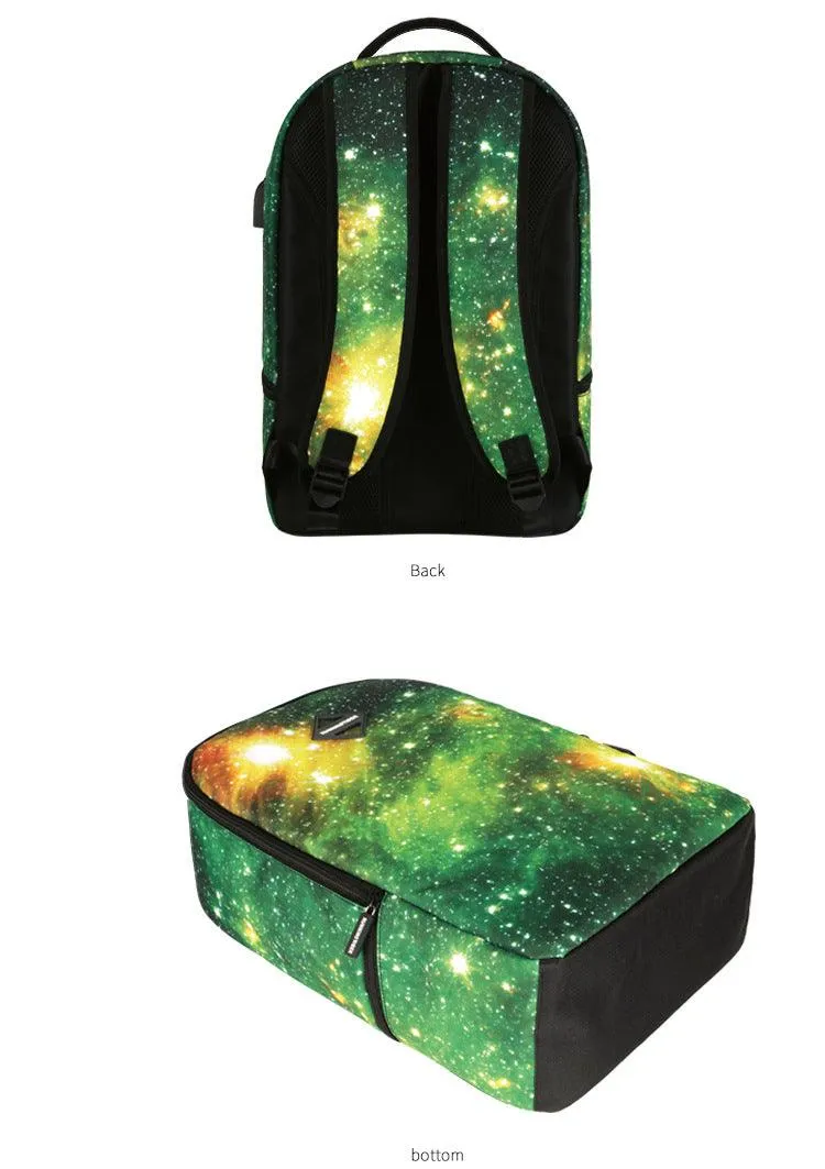 Running Tiger Multicolored With Usb charging Port and Auxillary Backpack Bags