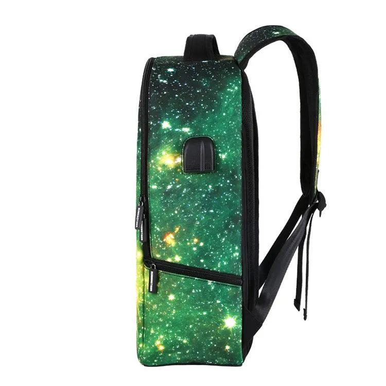 Running Tiger Multicolored With Usb charging Port and Auxillary Backpack Bags