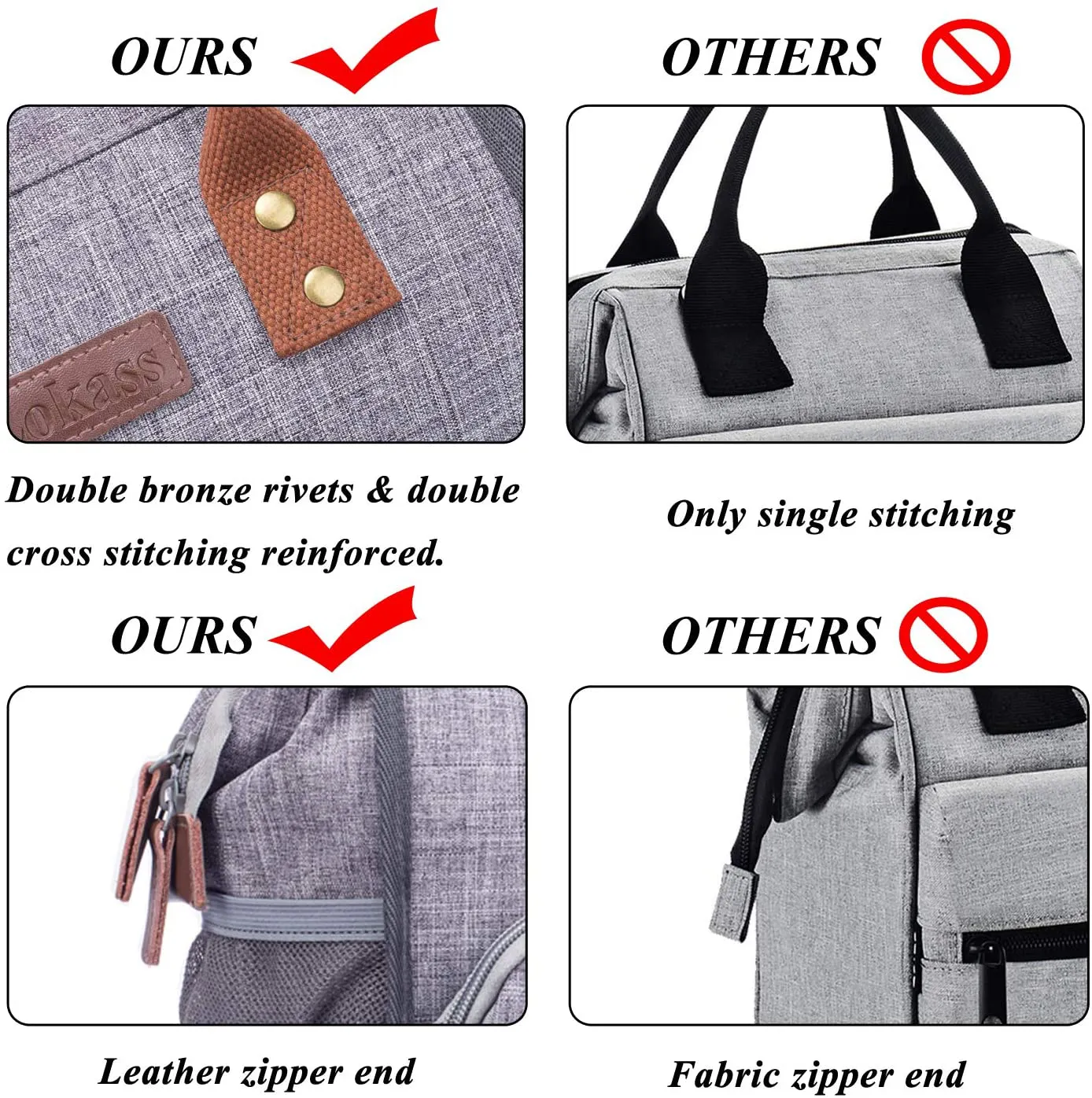 Rynx | LOKASS Lunch Box Insulated Lunch Bag Wide-Open Lunch Tote Bag Large Drink Holder Durable Nylon Snacks Organizer with Removable Shoulder Strap for Women Men Adults Work Outdoor, Black