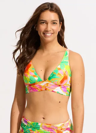 Seafolly Wonderland Longline Tri Bikini Top