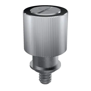 Self-Clinching Collar Base Panel Fastener, Smooth Head, Aluminum Knob, Steel Base, Stainless Screw, M4x0.7 x 2, 100 Pack