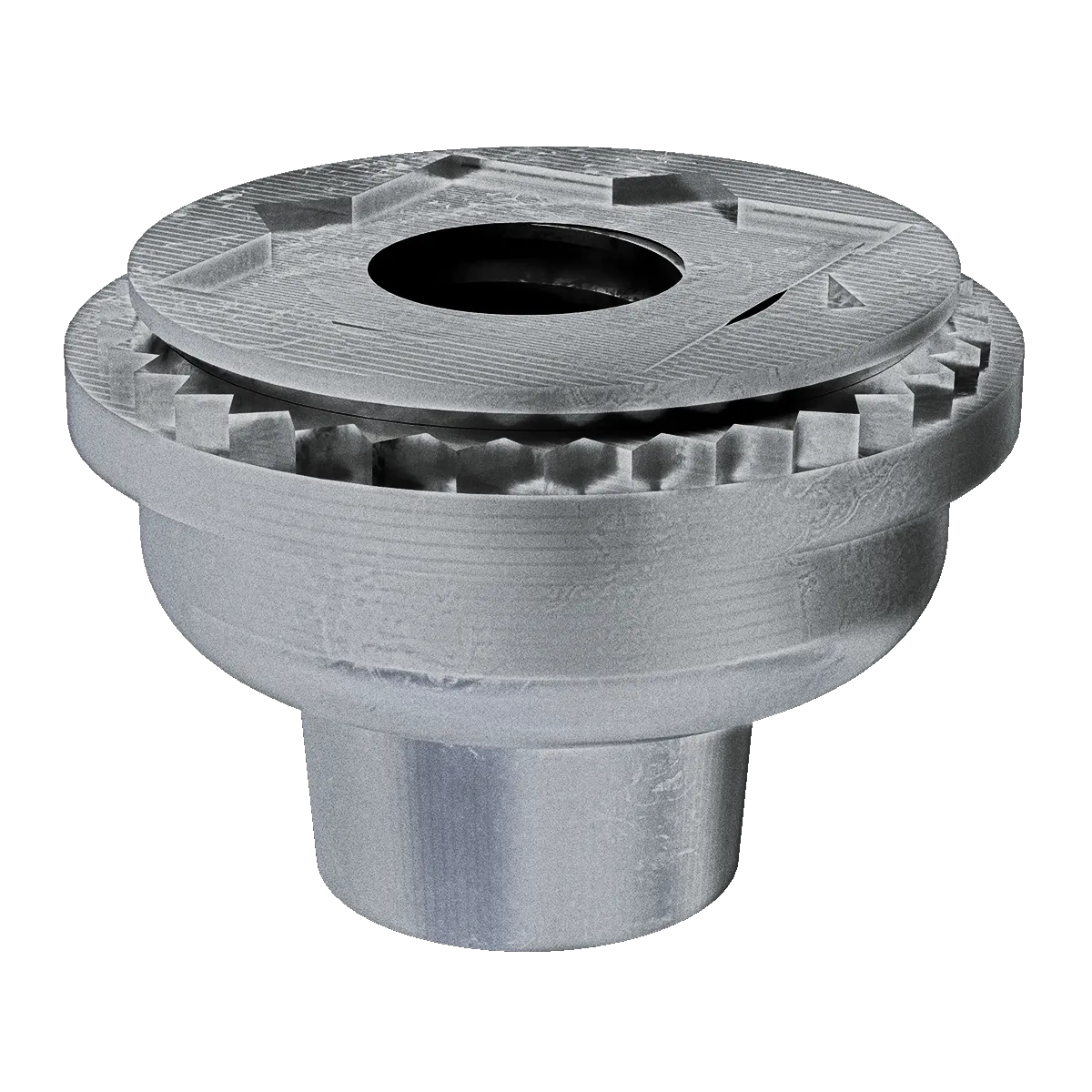 Self-Clinching Nut, Floating-Locking, Steel, Zinc Clear, Metric, M6x1.0 x 2, 50 Pack
