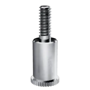 Self-Clinching Standoff, Male, Steel, Zinc, Imperial, 6-32 x 0.437, 0.281 Hole Dia., 100 Pack
