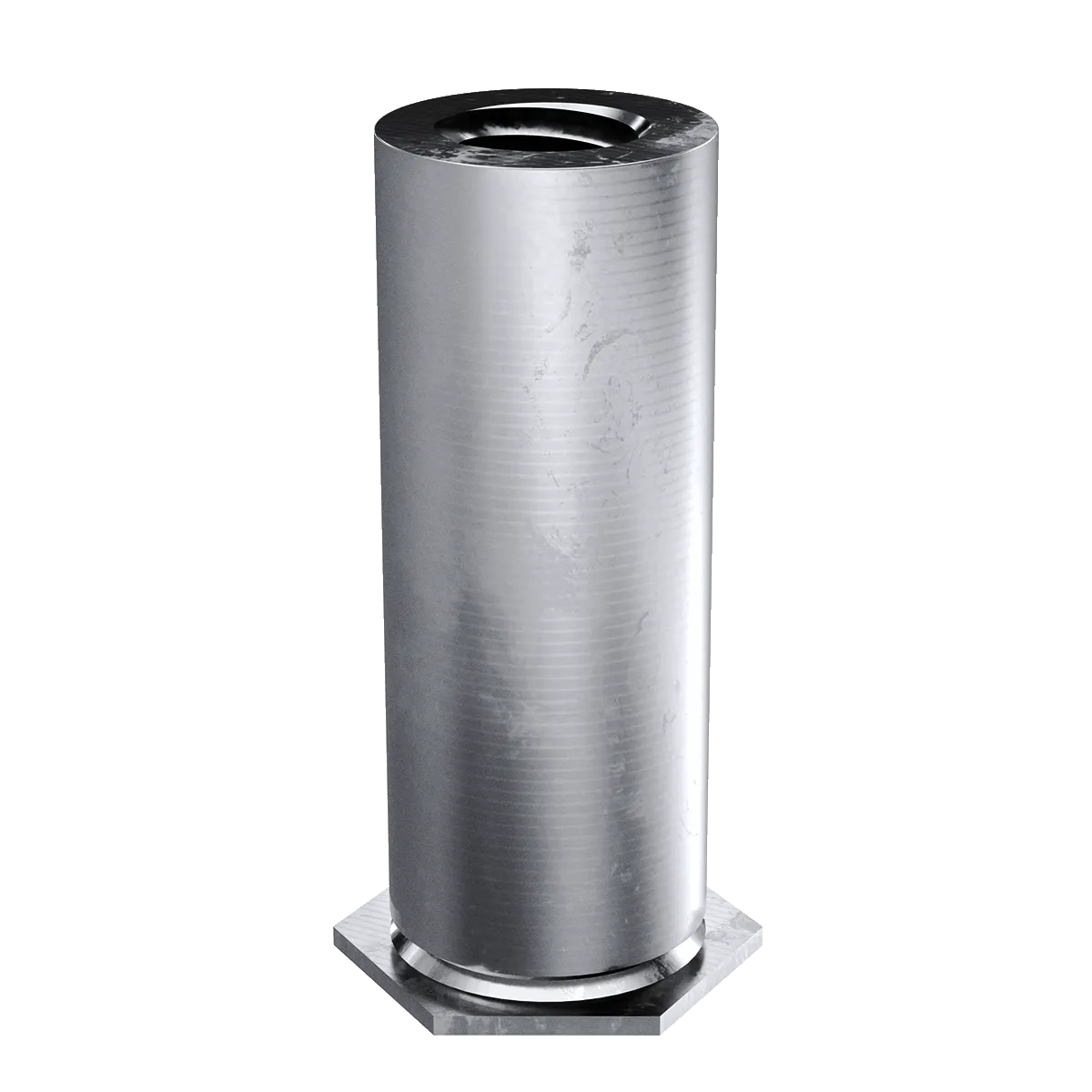 Self-Clinching Standoff, Thin Sheet, 7075-T6 Aluminum, 4-40 x 0.312, Partial Thread, Hole Dia.: 0.166, 100 Pack
