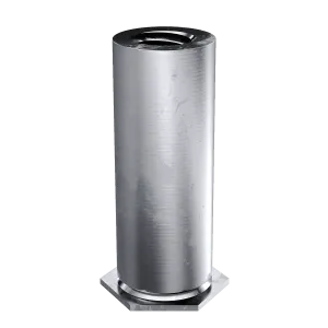 Self-Clinching Standoff, Thin Sheet, 7075-T6 Aluminum, 4-40 x 0.312, Partial Thread, Hole Dia.: 0.166, 100 Pack