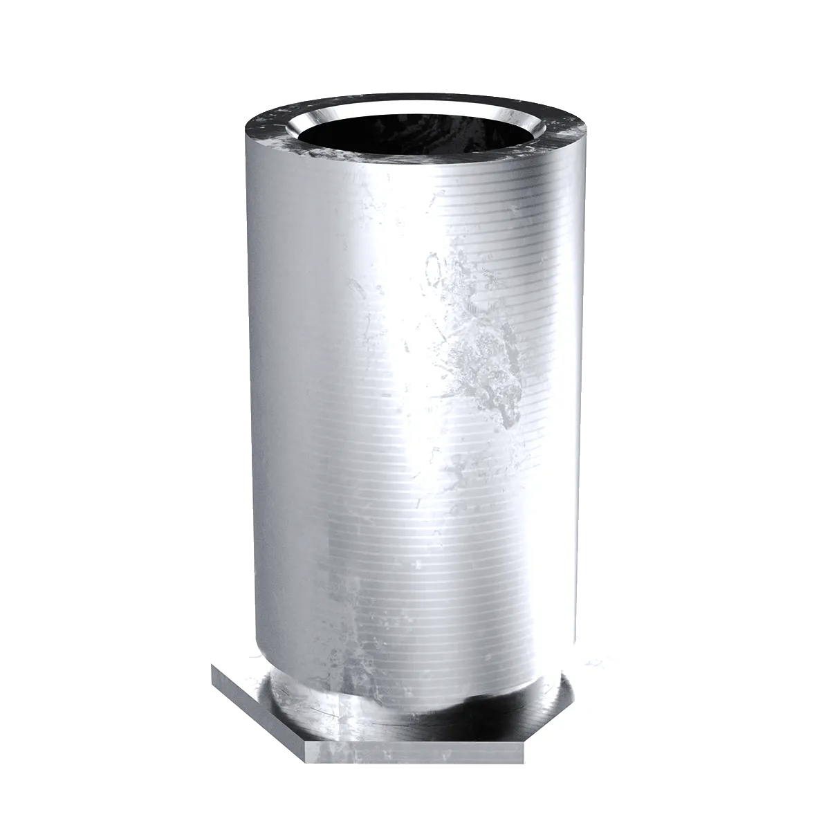 Self-Clinching Standoff, Through Unthreaded, 7075-T6 Aluminum, 3.1 x 16, Hole Dia.: 6.4, 100 Pack