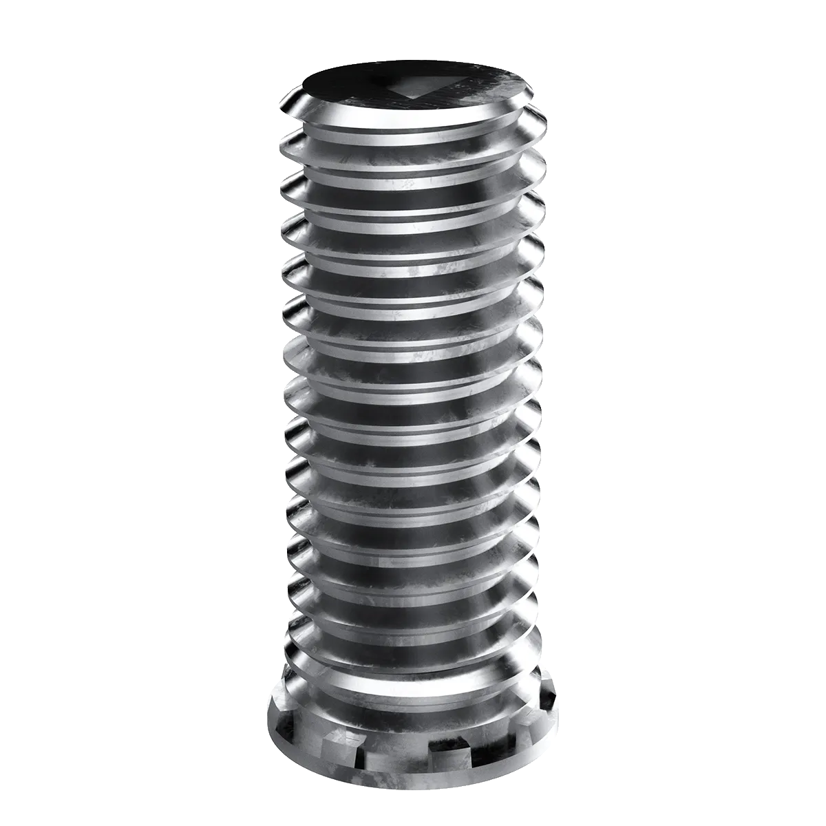 Self-Clinching Stud, Close Edge, 300 Series Stainles Steel, Passivated, 2-56 x 0.500, 100 Pack