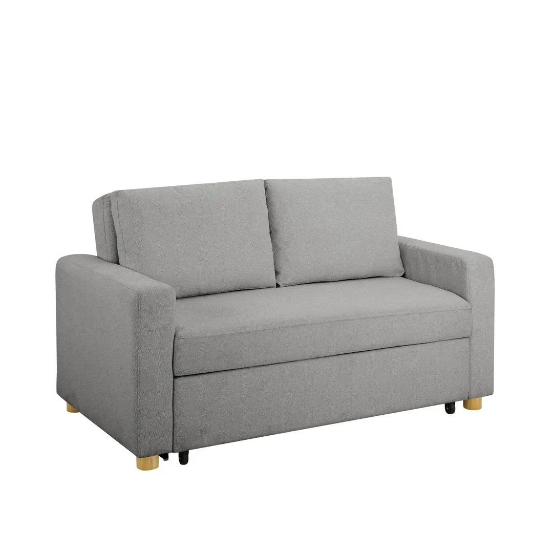 Serta Trinity Full Size Convertible Sleeper Sofa Serta Fabric: Gray Woven