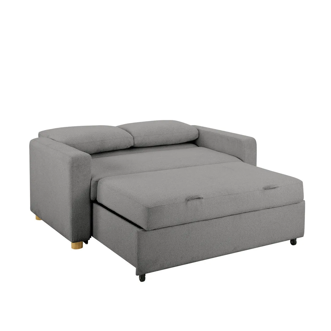 Serta Trinity Full Size Convertible Sleeper Sofa Serta Fabric: Gray Woven