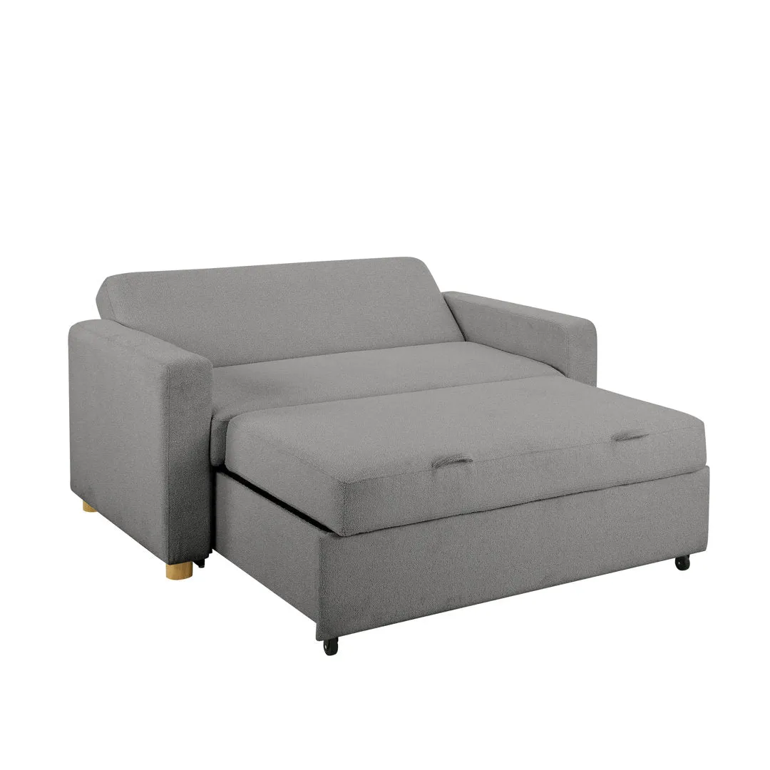 Serta Trinity Full Size Convertible Sleeper Sofa Serta Fabric: Gray Woven