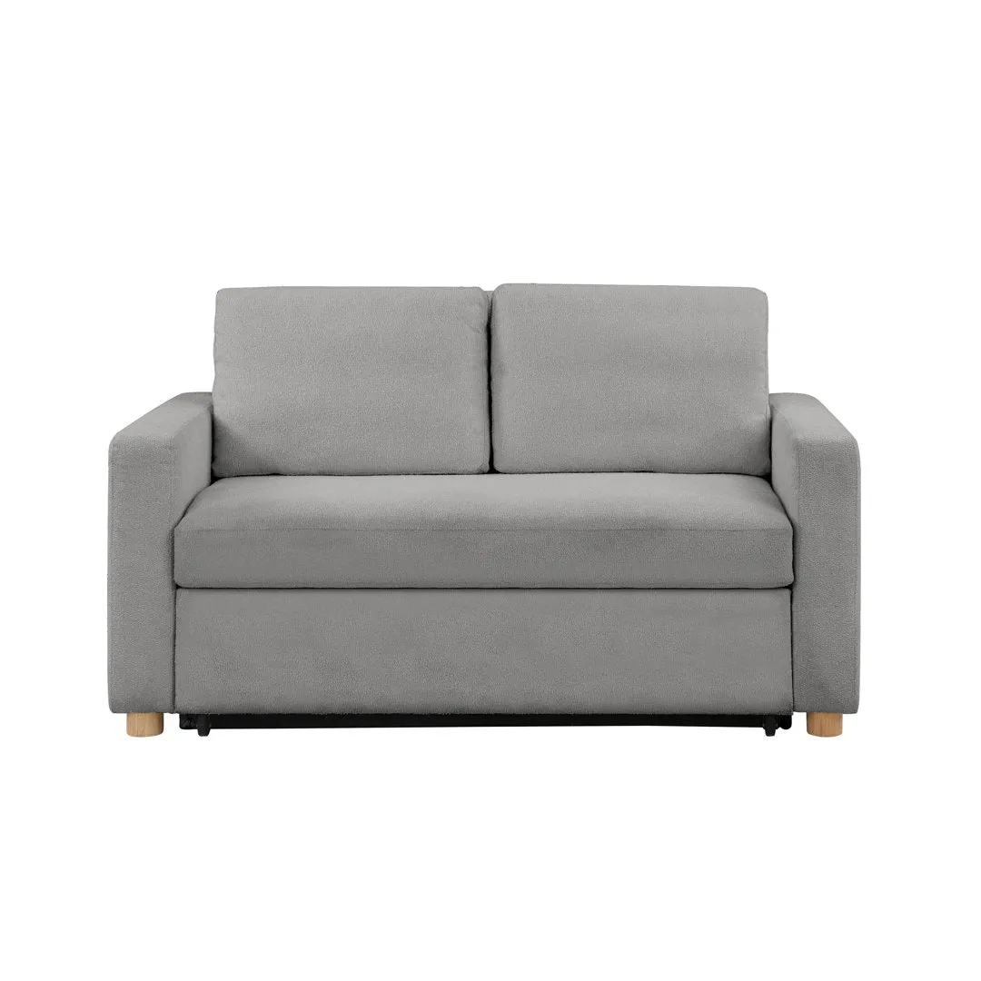 Serta Trinity Full Size Convertible Sleeper Sofa Serta Fabric: Gray Woven