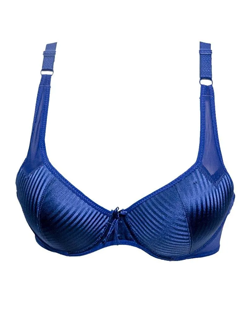 Sexy Blue Bridal Bra - Single Padded,Under Wired - Paofa
