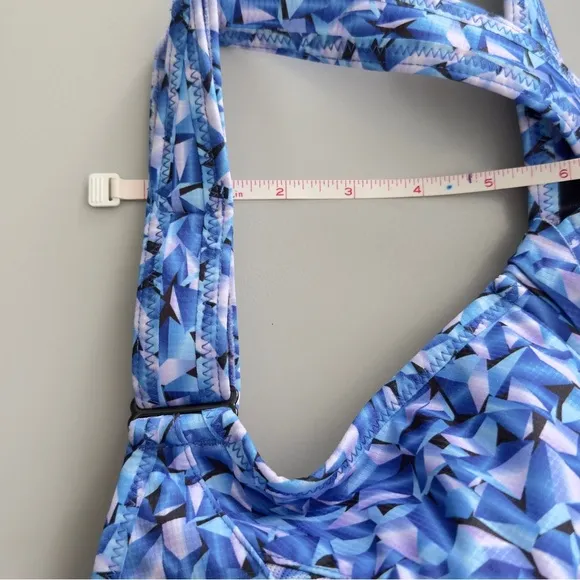 SheFit Ultimate High Impact Sports Bra Prism Blue Size 6 Luxe