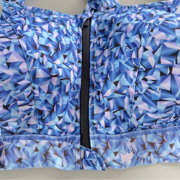 SheFit Ultimate High Impact Sports Bra Prism Blue Size 6 Luxe