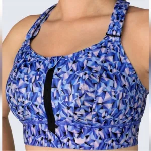 SheFit Ultimate High Impact Sports Bra Prism Blue Size 6 Luxe