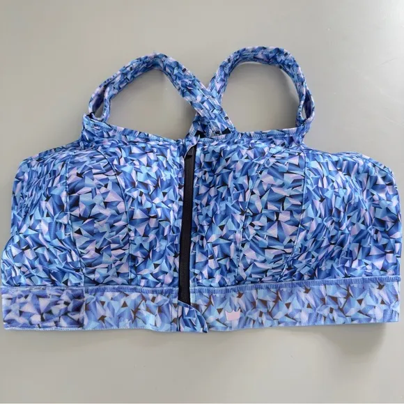 SheFit Ultimate High Impact Sports Bra Prism Blue Size 6 Luxe