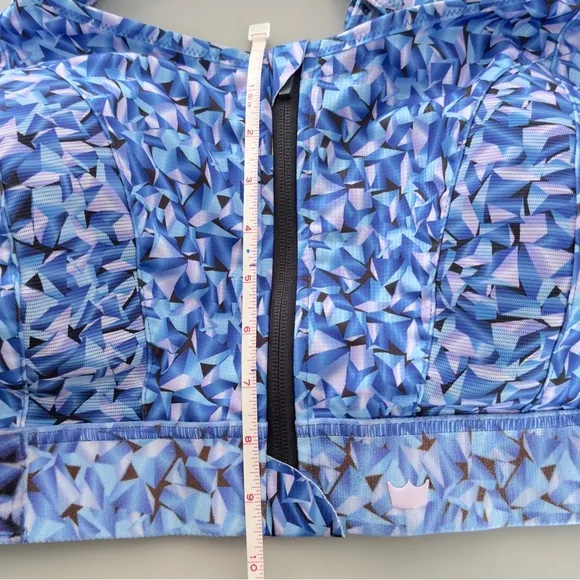 SheFit Ultimate High Impact Sports Bra Prism Blue Size 6 Luxe