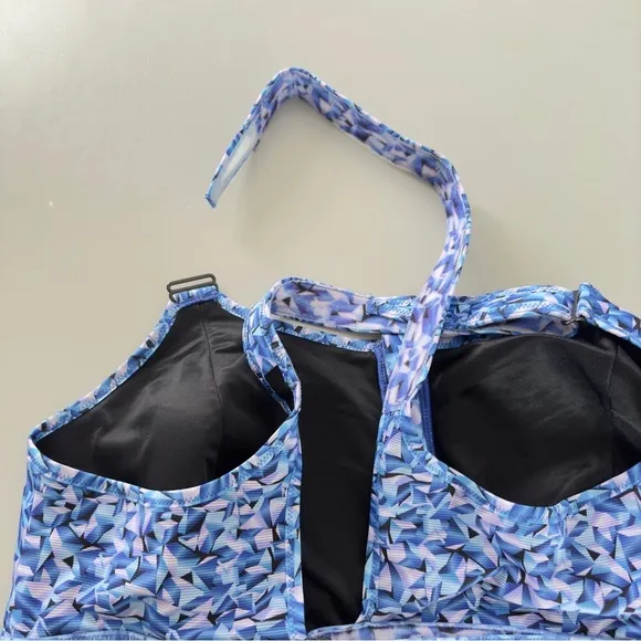 SheFit Ultimate High Impact Sports Bra Prism Blue Size 6 Luxe