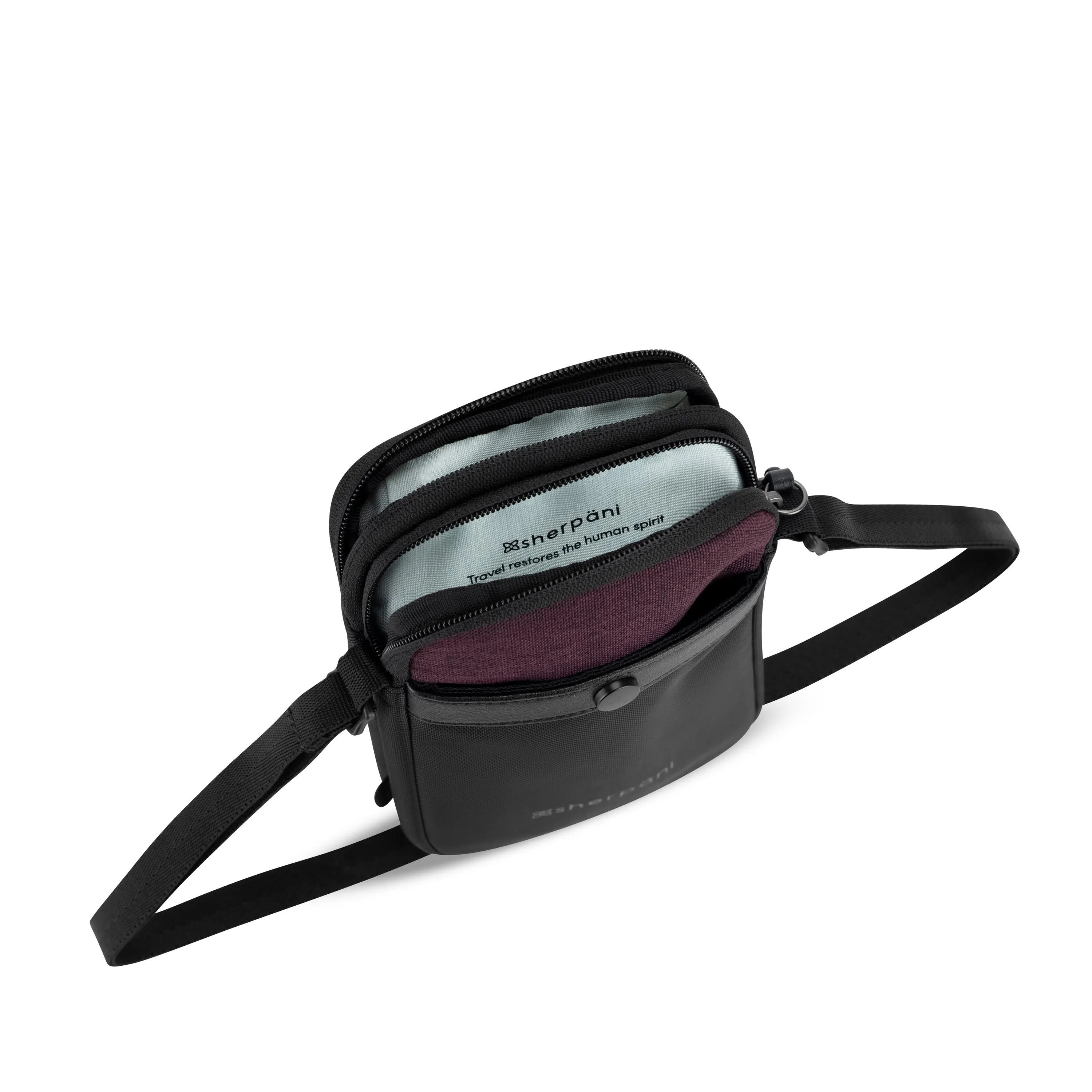 Sherpani Simplicity AT Travel Crossbody Wallet merlot