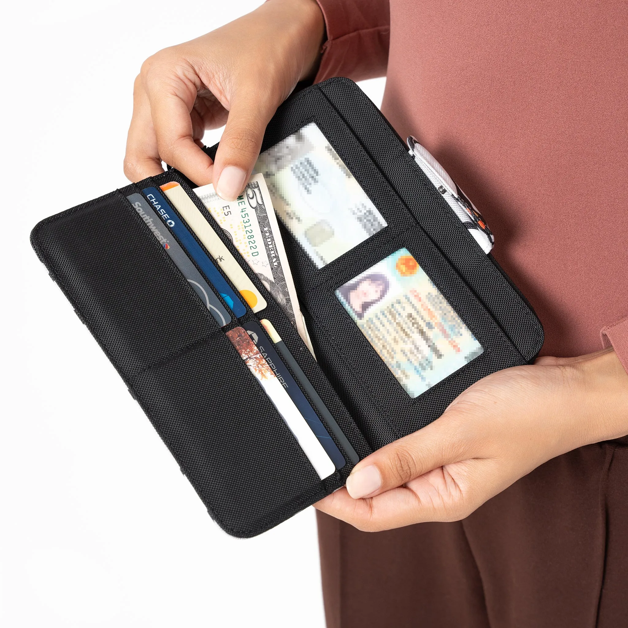 Sherpani Tulum Long Wristlet Wallet magnolia