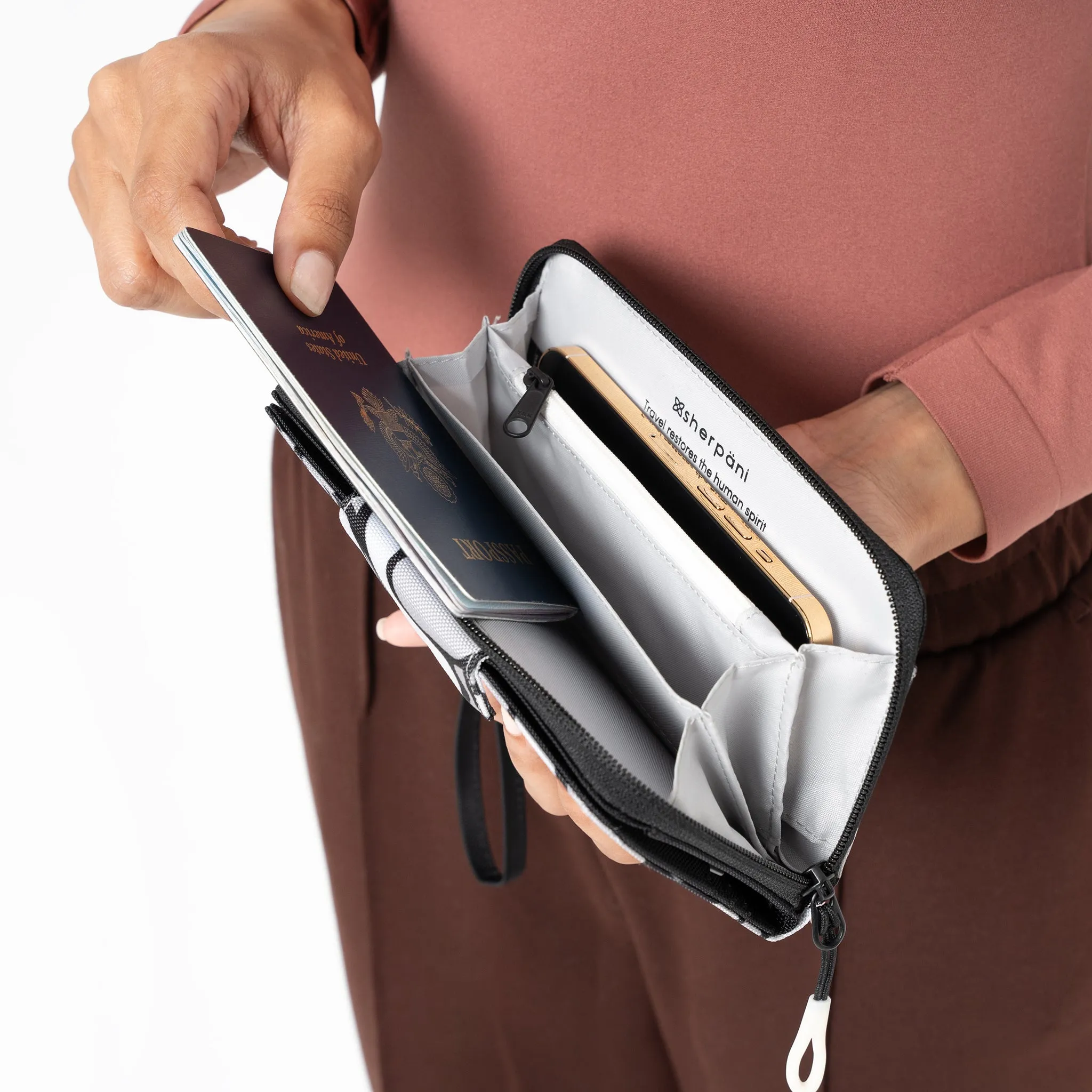 Sherpani Tulum Long Wristlet Wallet magnolia