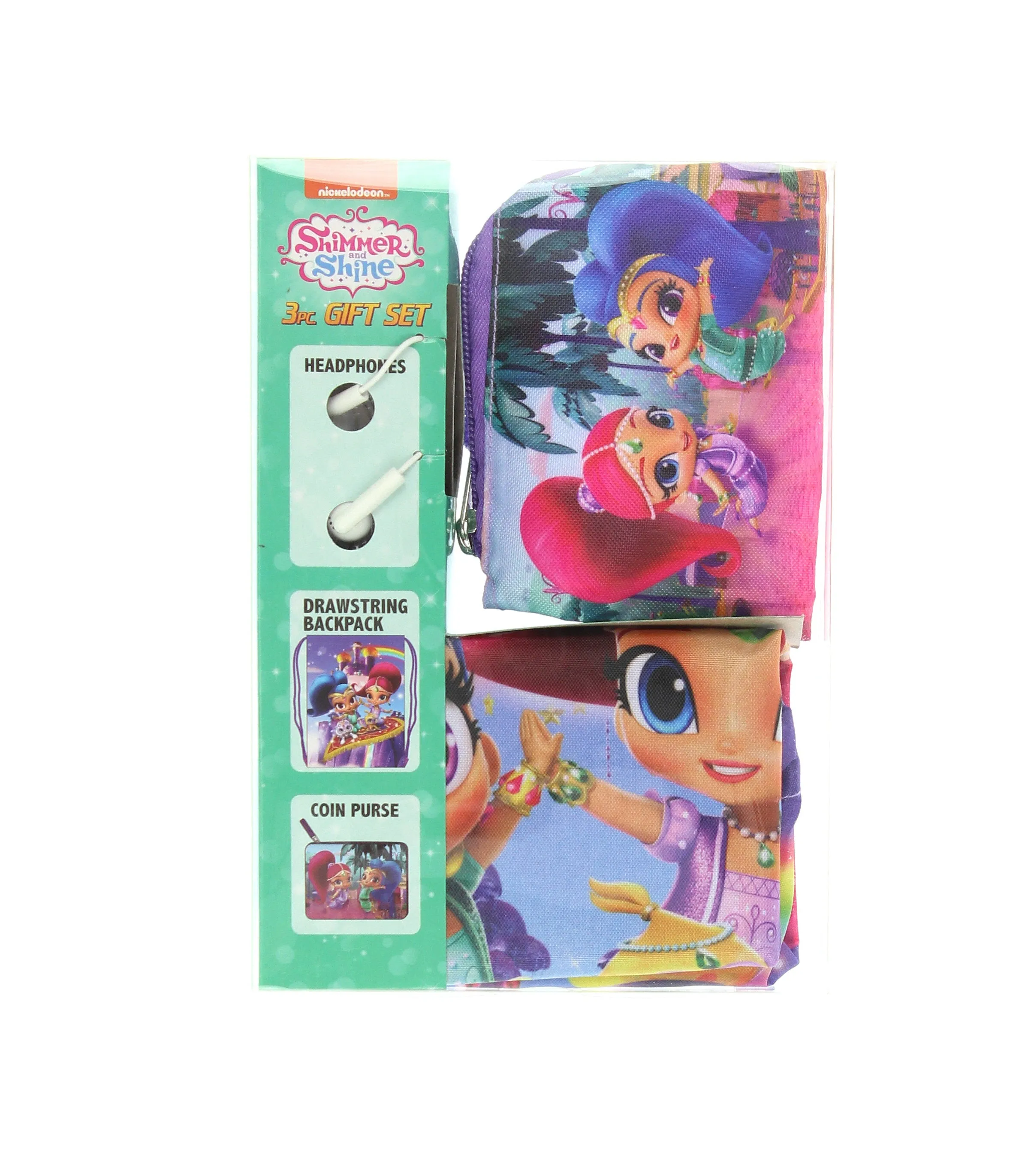 Shimmer & Shine Boxed Gift Set Backpack Headphones and Coin Purse
