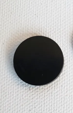 Shungite Cell Phone Protection Disc Attaches to the Back of Your Phone.