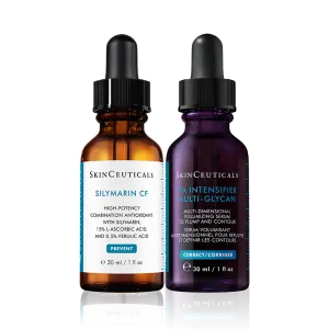 SkinCeuticals Silymarin CF - 30ml & H.A Intensifier Multi-Glycan - 30ml Bundle
