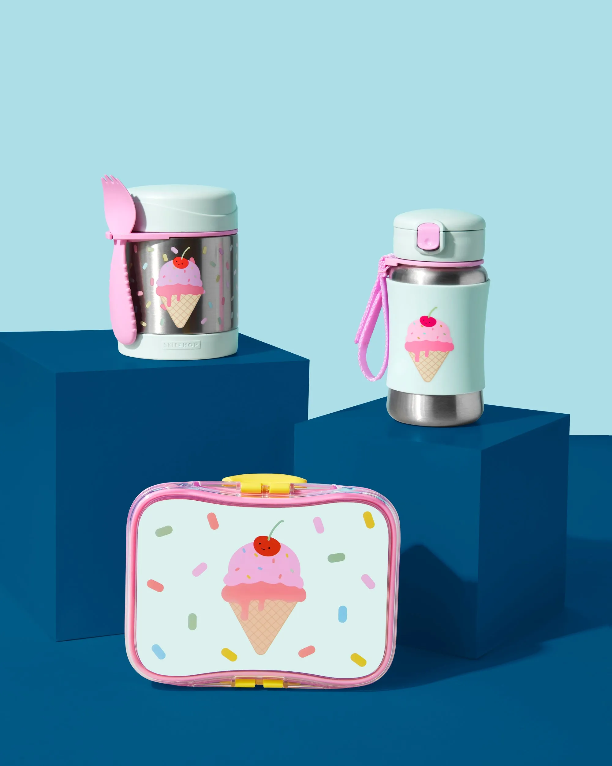 Skip Hop Spark Style Insulated Food Jar - Ice Cream