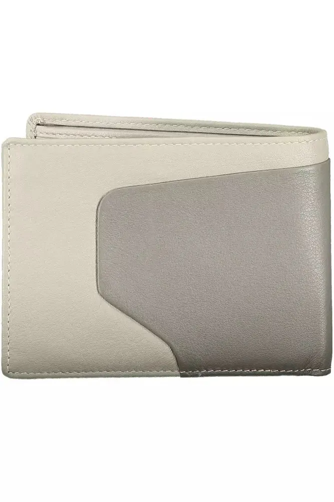 Sleek Bi-Fold Leather Wallet with RFID Block