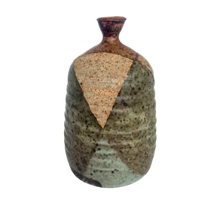 Small studio pottery stoneware with color blocking
