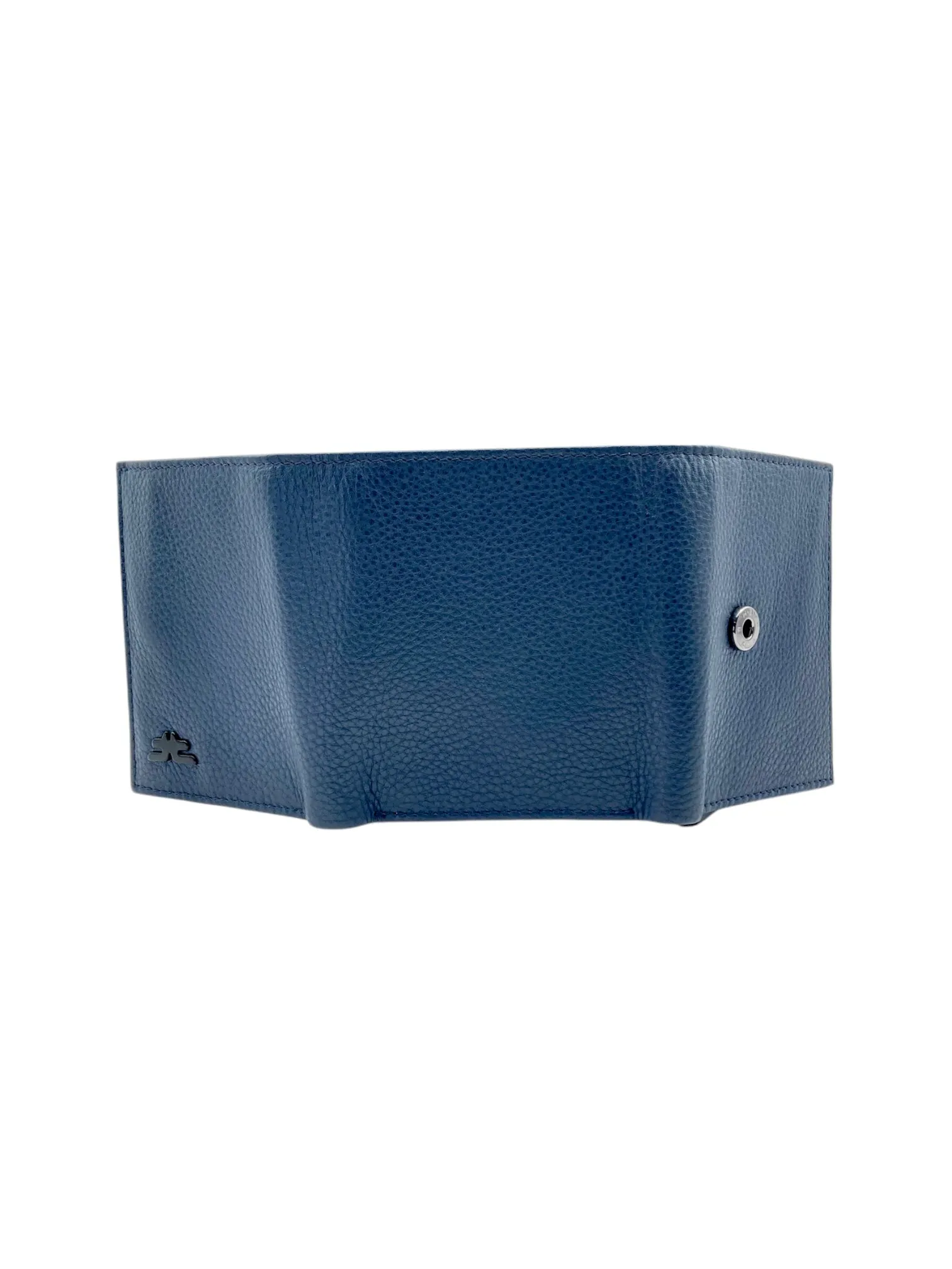 Smart Pop-Up Metallic Card Holder Tri-Fold Wallet in Leather RFID BOX # TRI-4522.NEW-Buton