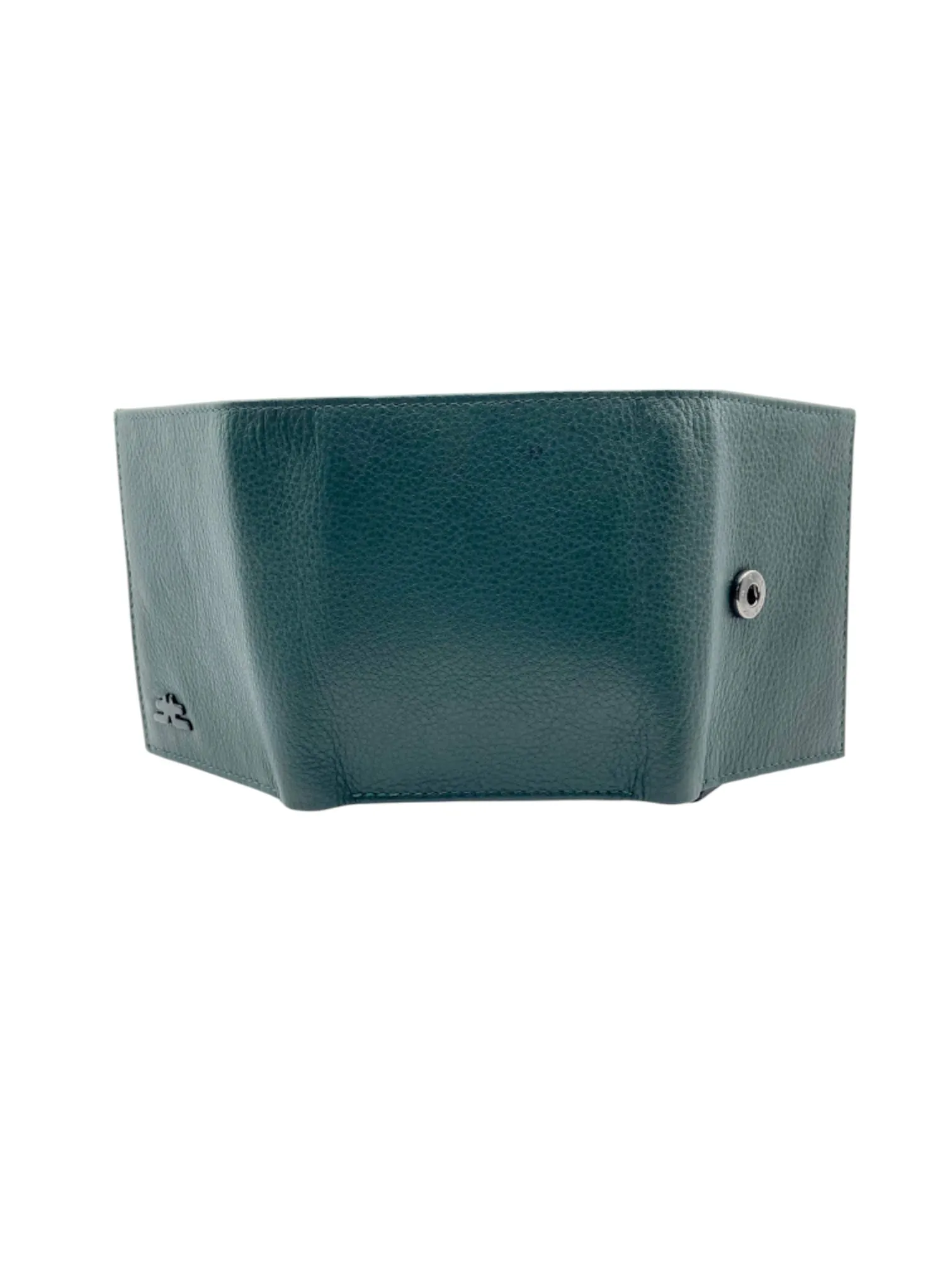 Smart Pop-Up Metallic Card Holder Tri-Fold Wallet in Leather RFID BOX # TRI-4522.NEW-Buton
