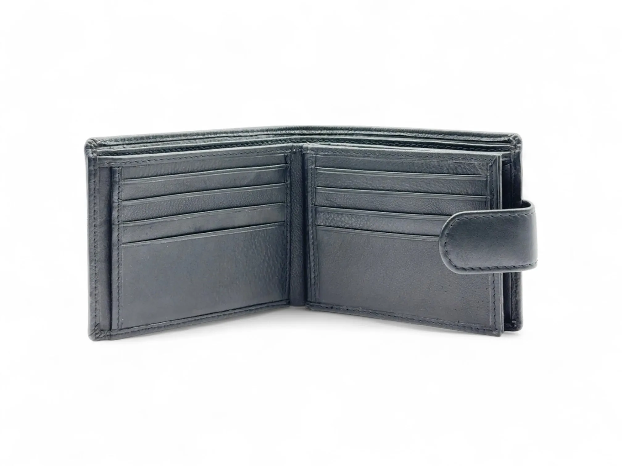 Smooth Premium 18 Card Billfold RFID Wallet Coin Pocket & Loop #983CL