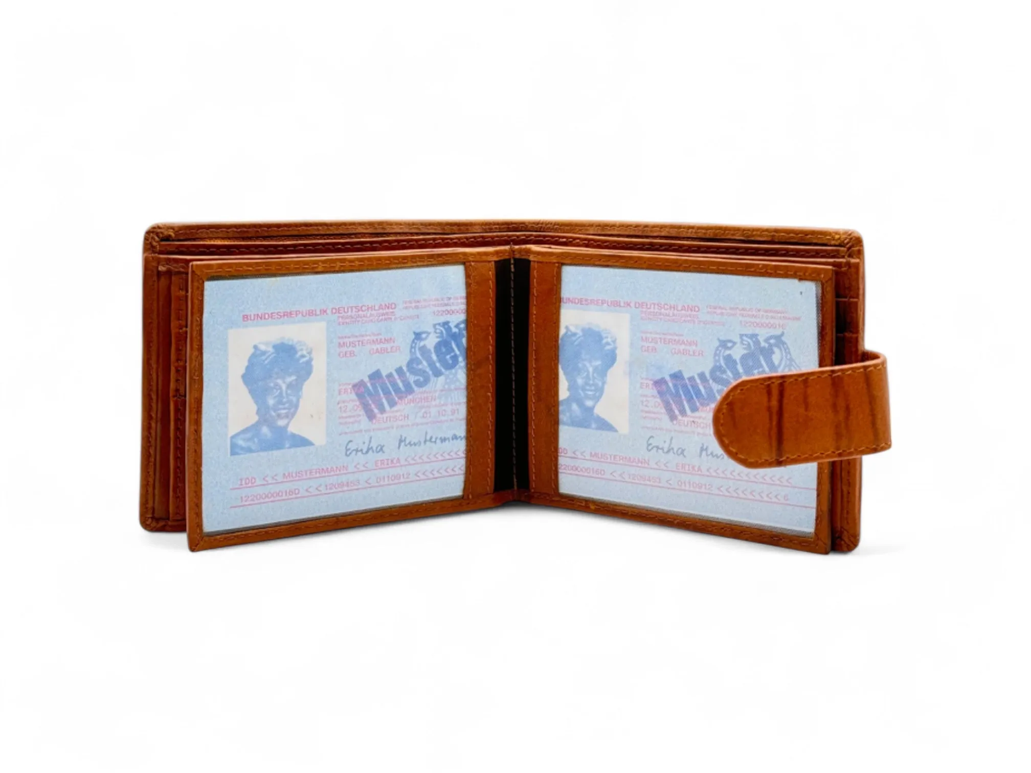 Smooth Premium 18 Card Billfold RFID Wallet Coin Pocket & Loop #983CL