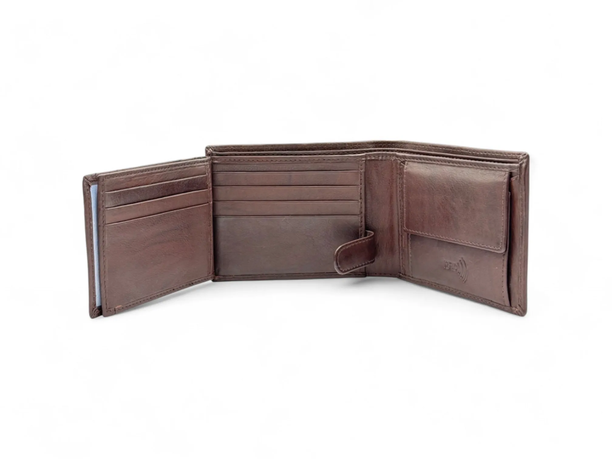 Smooth Premium 18 Card Billfold RFID Wallet with Coin Pocket #1013C